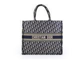 Christian DIor Large Book Tote Navy